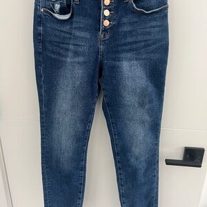 Altar'd State High Rise Dark Blue Jeans